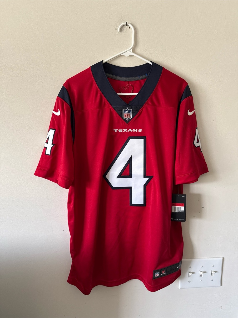 Men’s Nike Deshaun Watson #4 Houston Texans Vapor Lmtd NFL Jersey Sz L NWT RARE